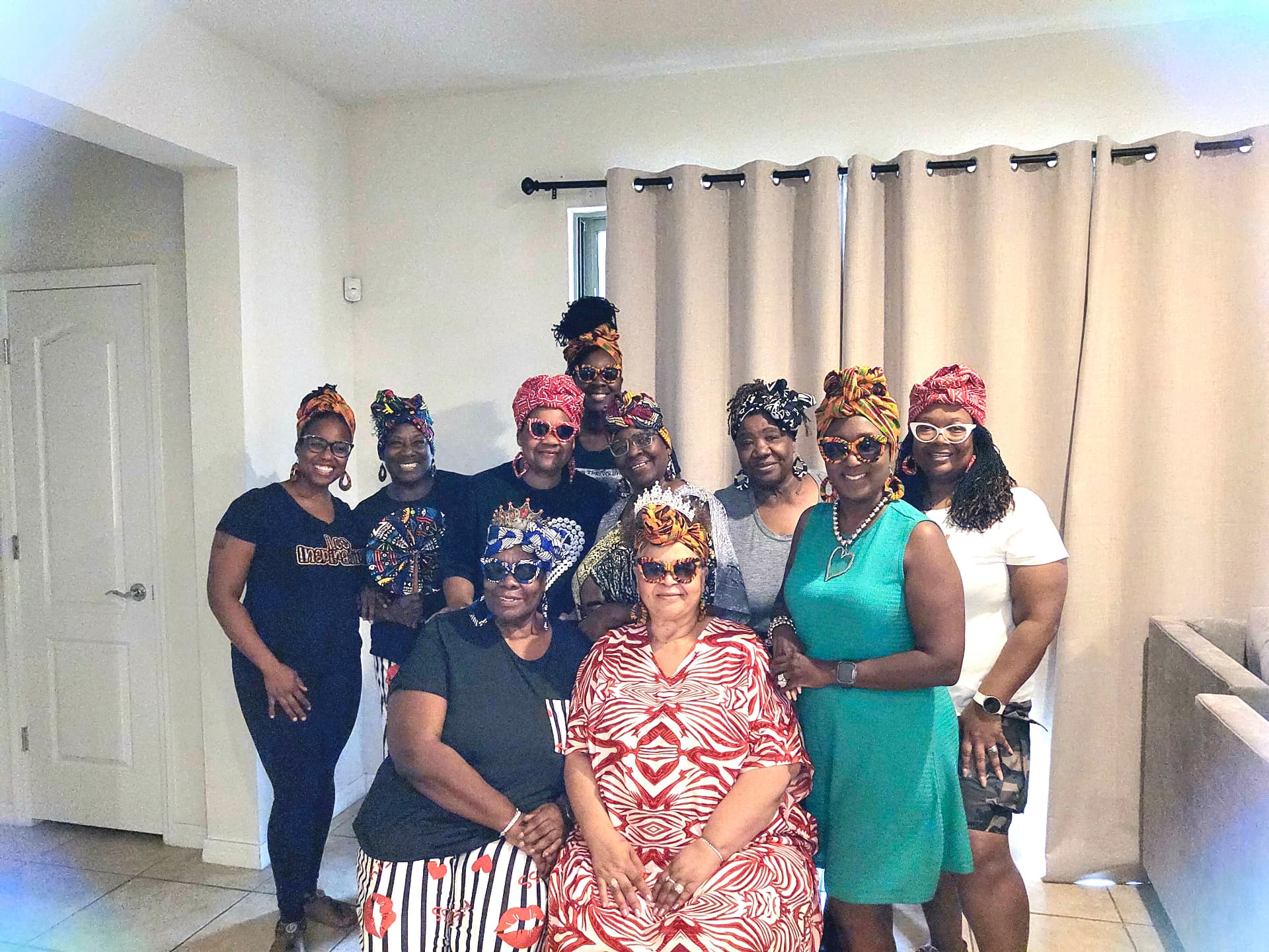 Headwrap social · queens gathered